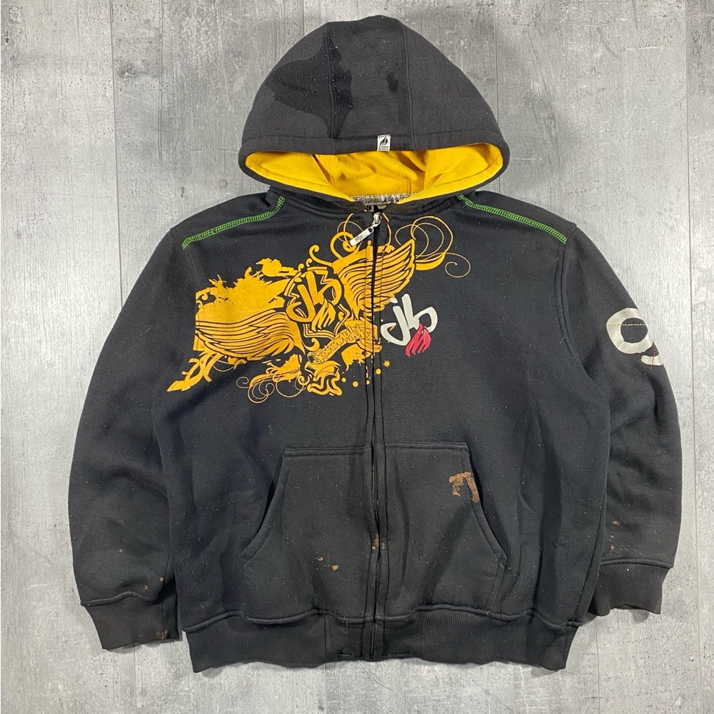 00s Y2k Johnny Blaze Zip-Up Hoodie